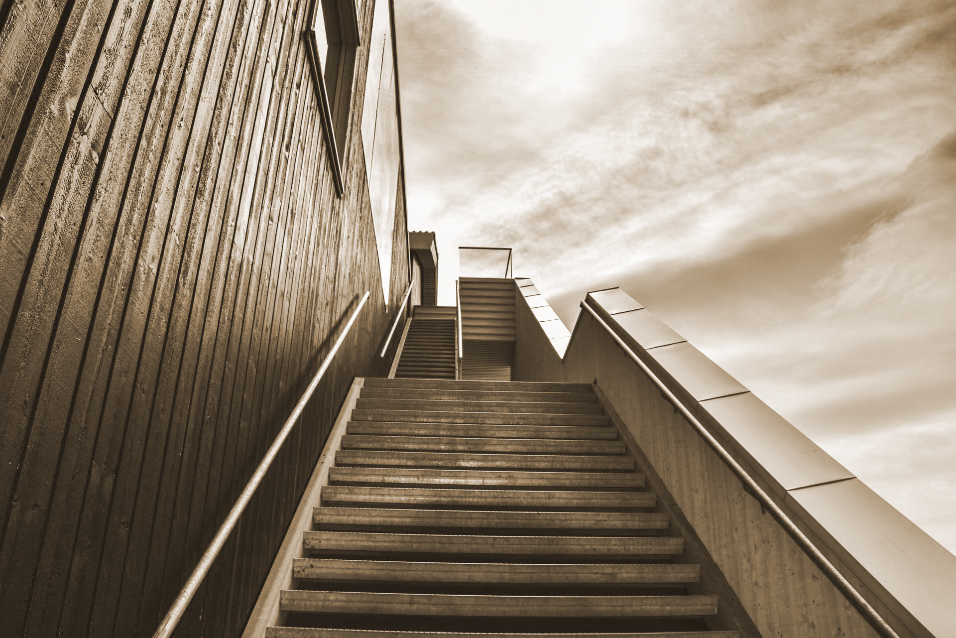 stairway-sepia